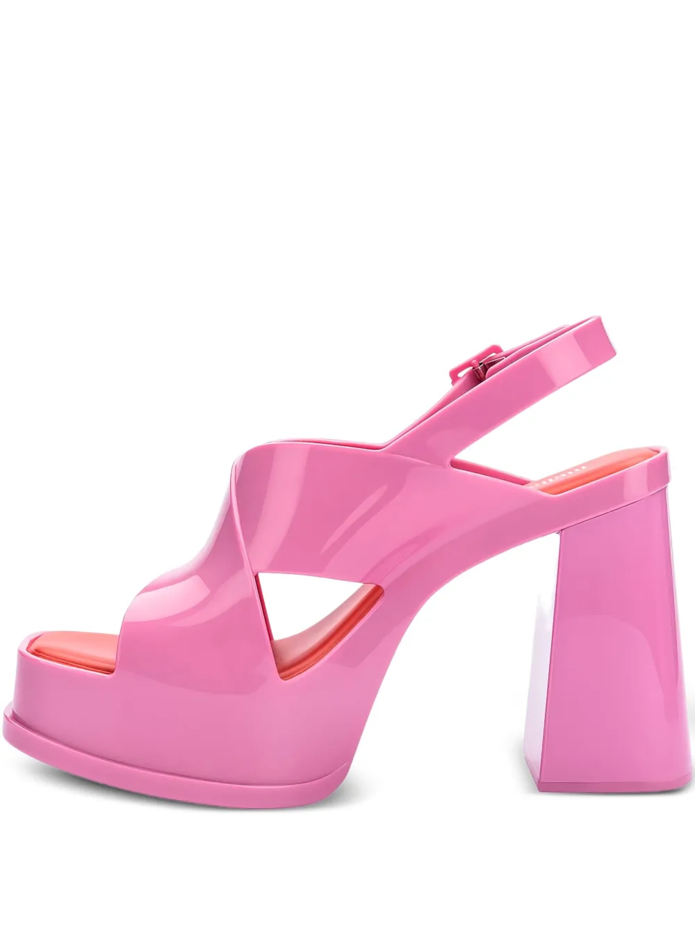 Melissa Dance crossover-strap block-heel sandals Pink