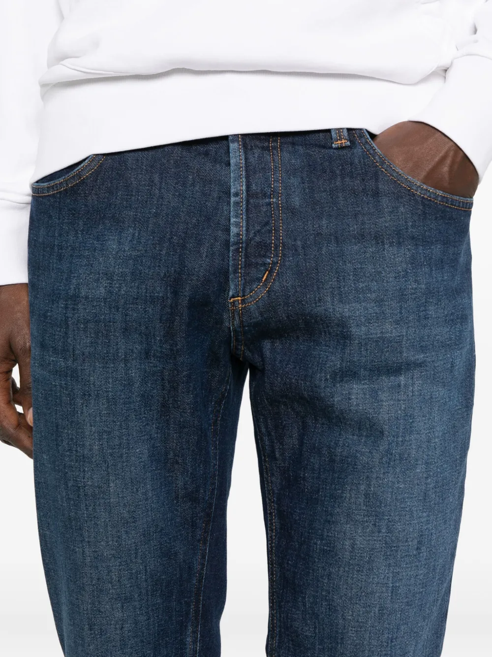 DONDUP Jeans met toelopende pijpen Blauw