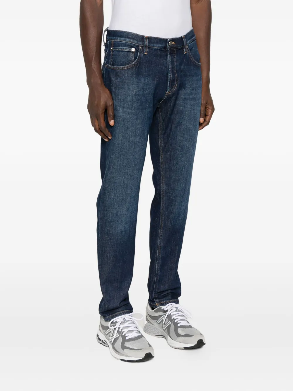 DONDUP Jeans met toelopende pijpen Blauw