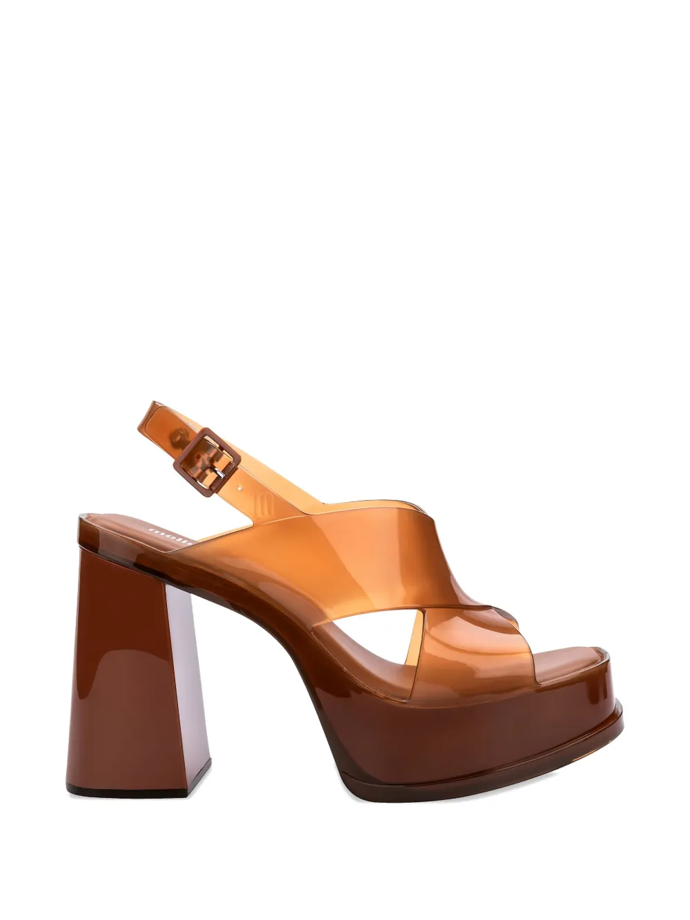 Melissa Dance Slingback Platform Sandal In Brown