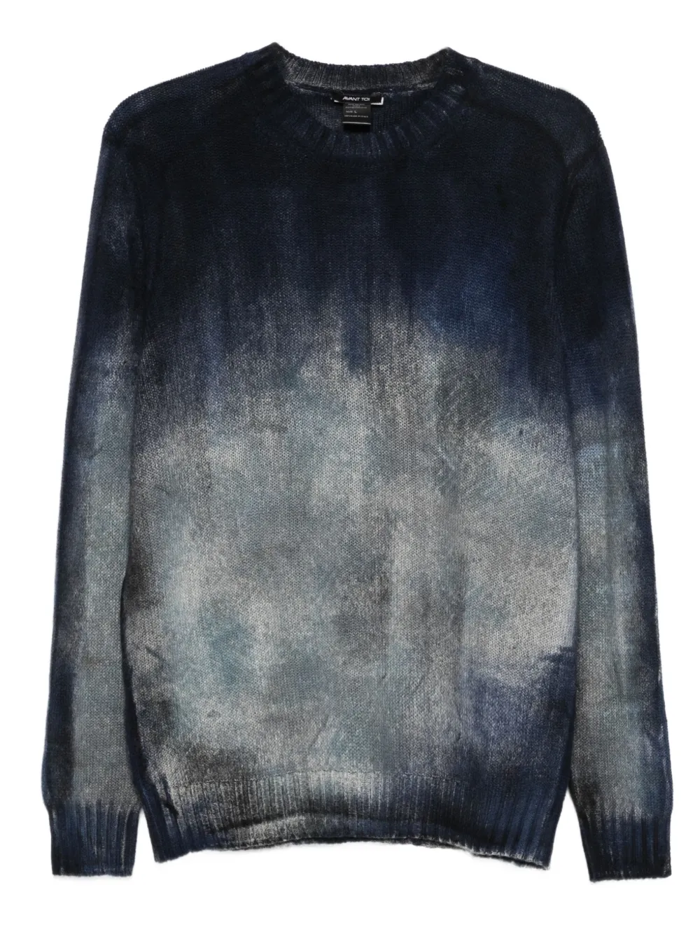 Avant Toi ombre-print crew-neck sweater | أزرق | Image 1