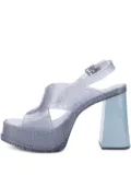 Melissa glitter platform pumps - Blue