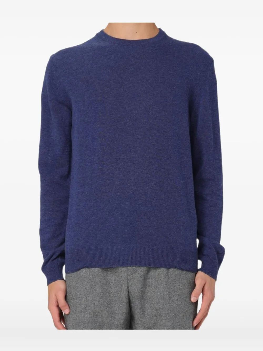 Woolrich Crew-neck Wool Sweater In Blue