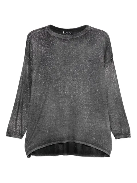 Avant Toi glitter-detailed round-neck sweater