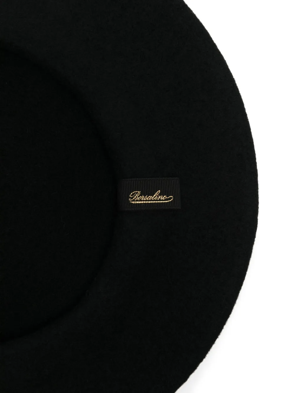 Borsalino Wool Beret In Black
