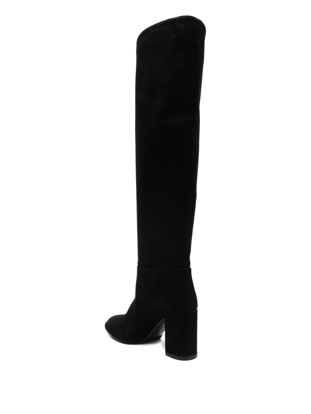 Le Silla block-heel suede boots Black
