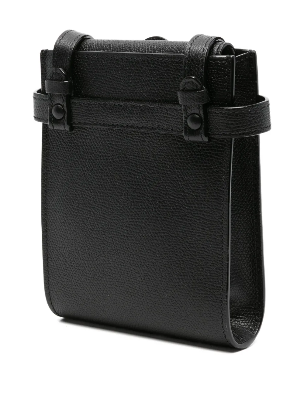 Valextra Brera B-tracollina Slim Crossb In Black