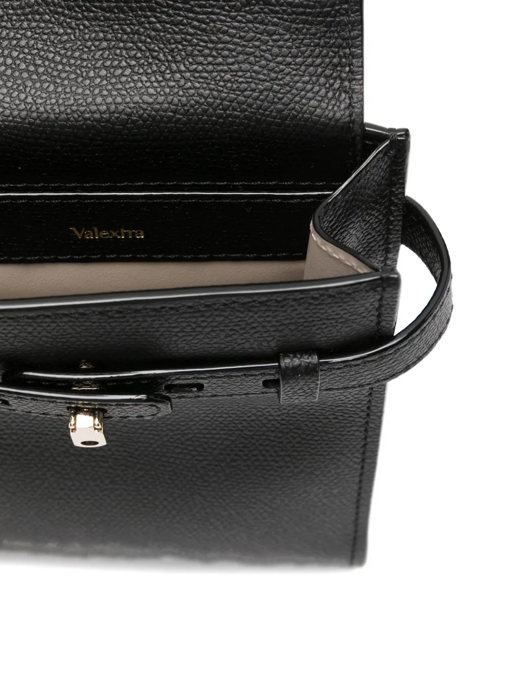 Valextra Brera B-tracollina Slim Crossb In Black
