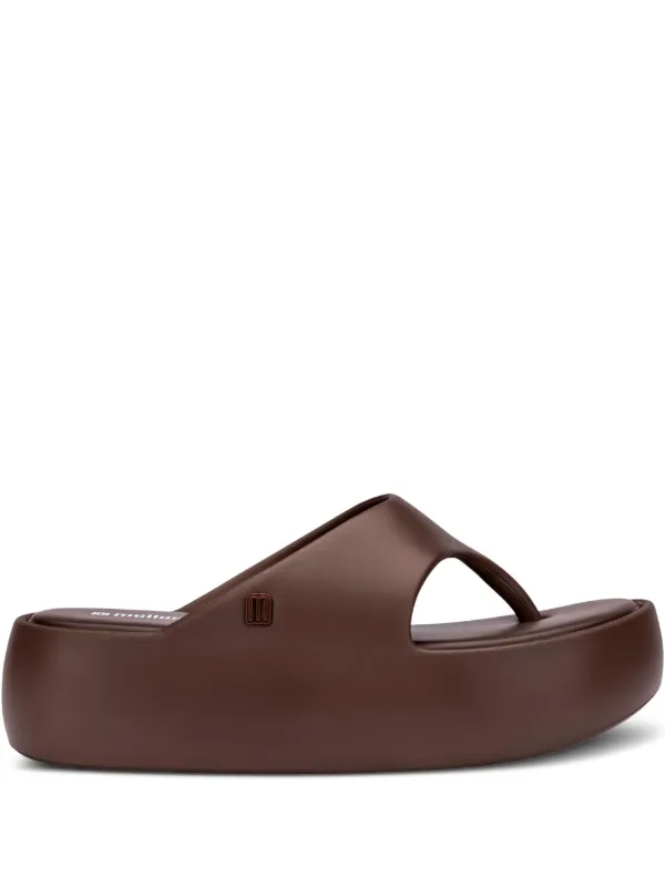 Melissa Slide Com Plataforma | Marrom | FARFETCH BR