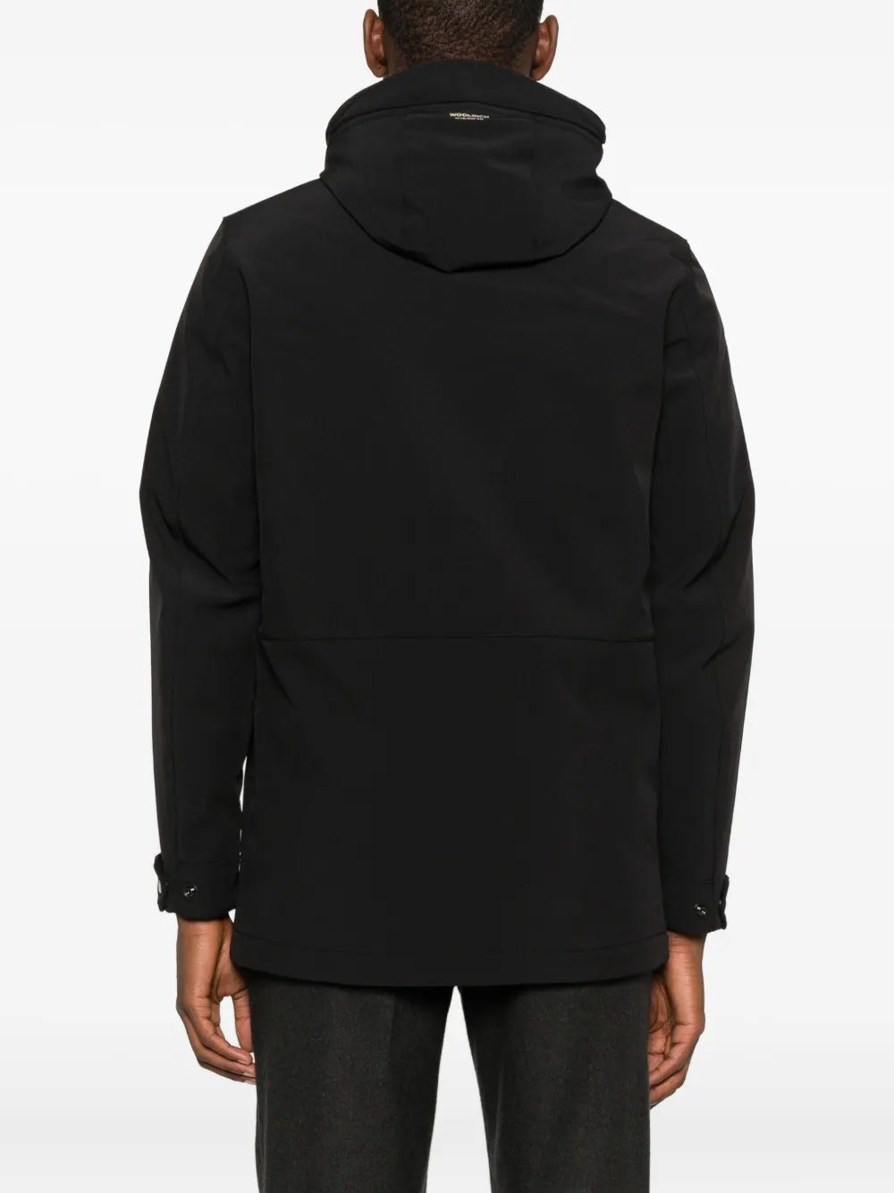 Woolrich Hooded Jacket In Black