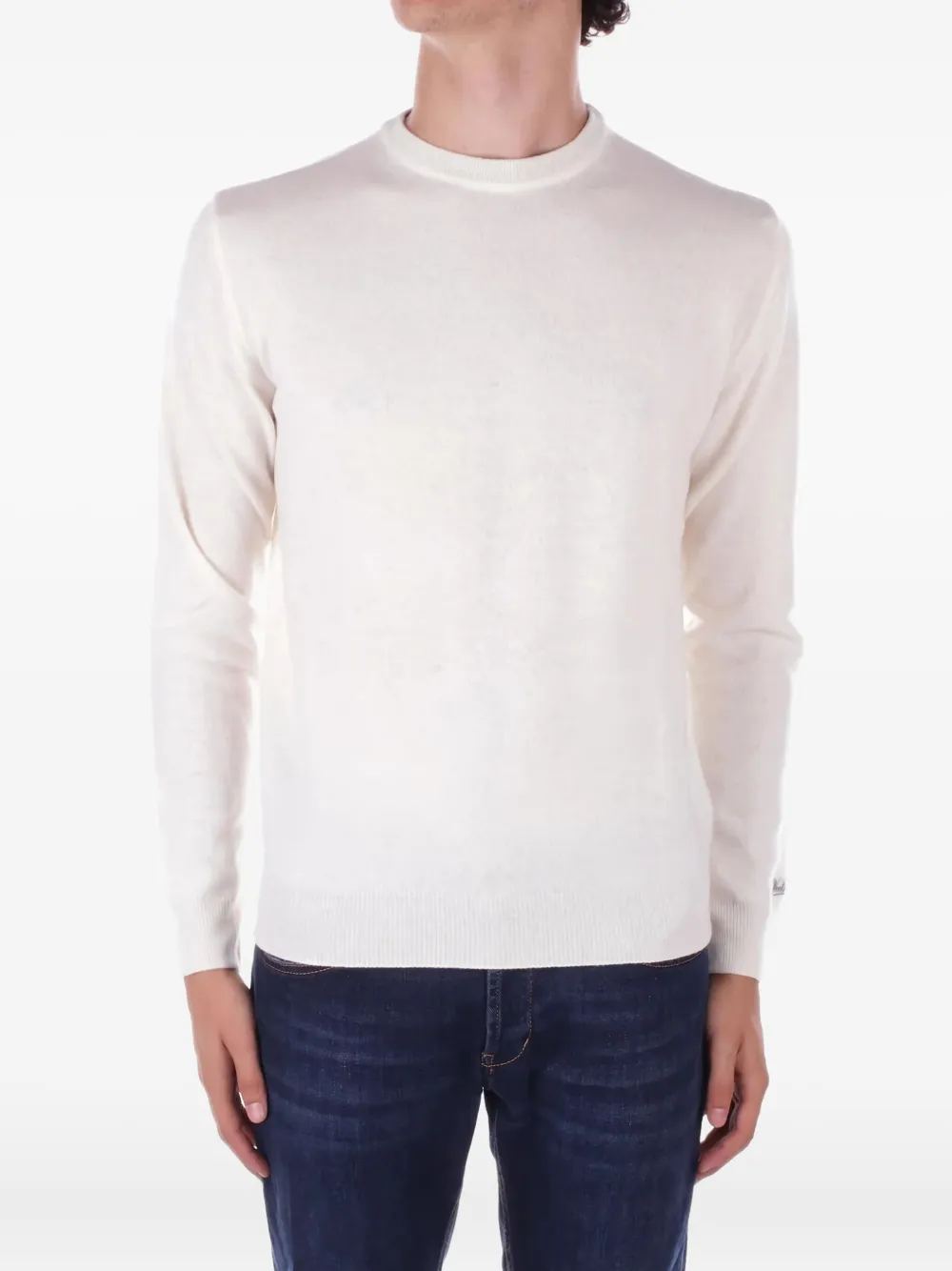 Woolrich Crew-neck Wool Sweater In White