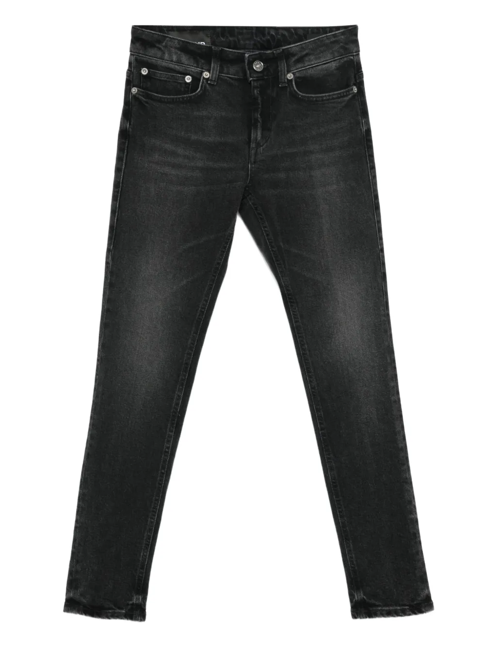 DONDUP logo-appliqué skinny-cut jeans - Nero
