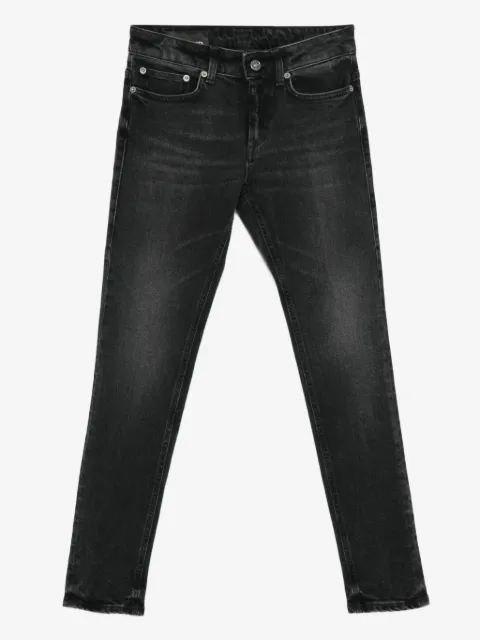DONDUP Skinny-Jeans mit Logo-Applikation