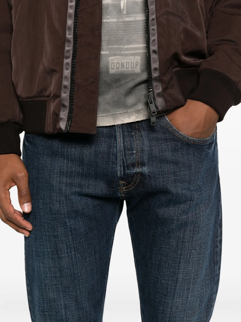 Dondup Five-pocket Jeans In Blue