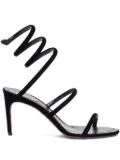 René Caovilla 80mm Cleo spiral-ankle-strap sandals - Black