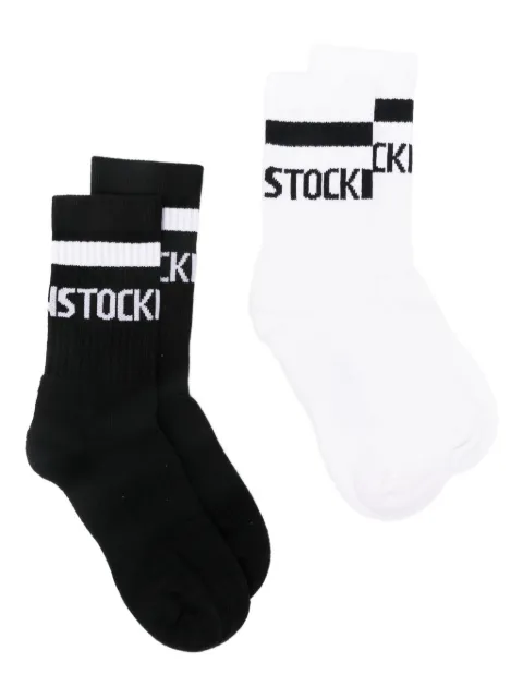 Birkenstock embroidered-logo socks (set of two)
