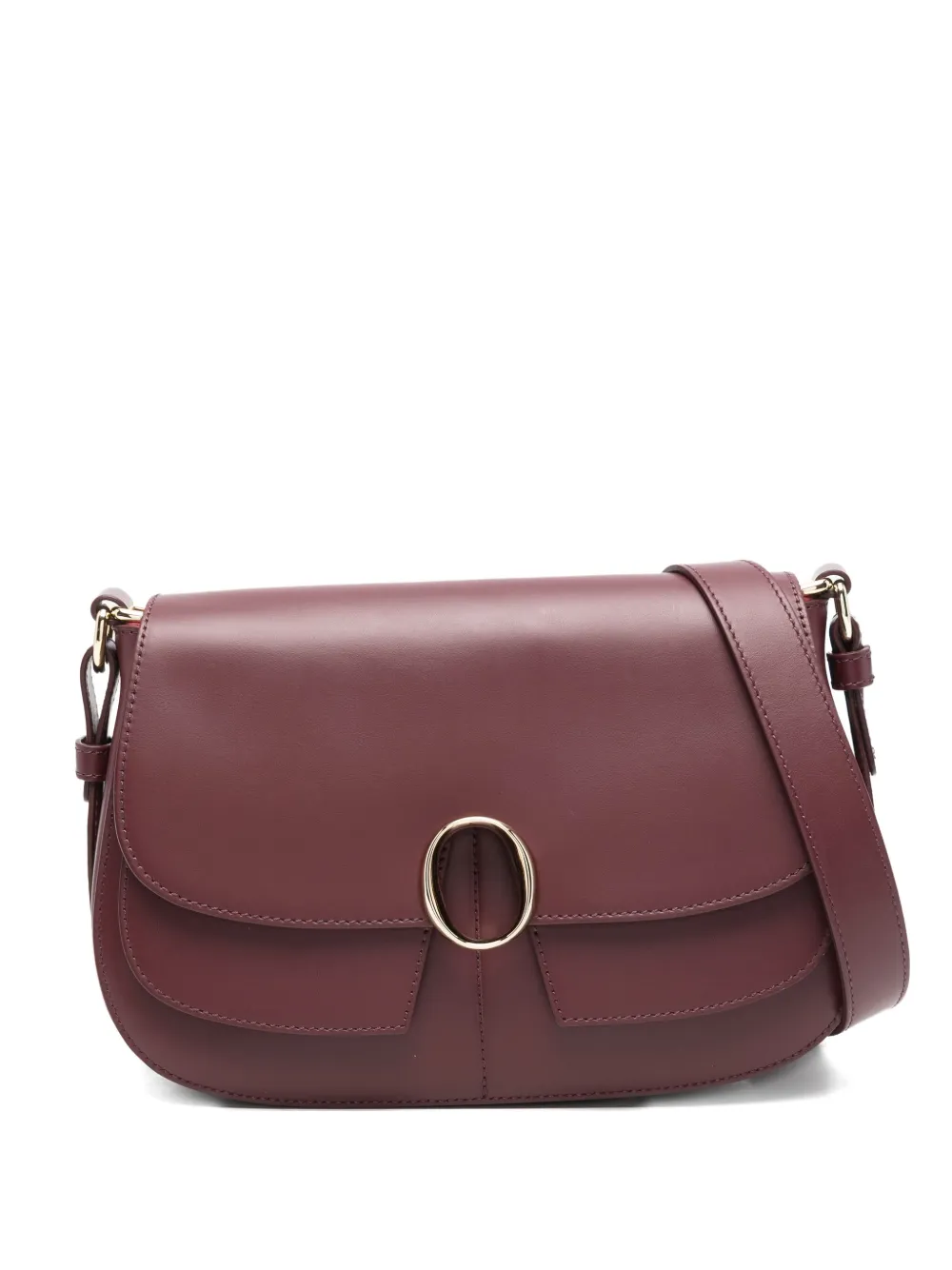 Orciani Kate Alba Shoulder Bag In Burgundy