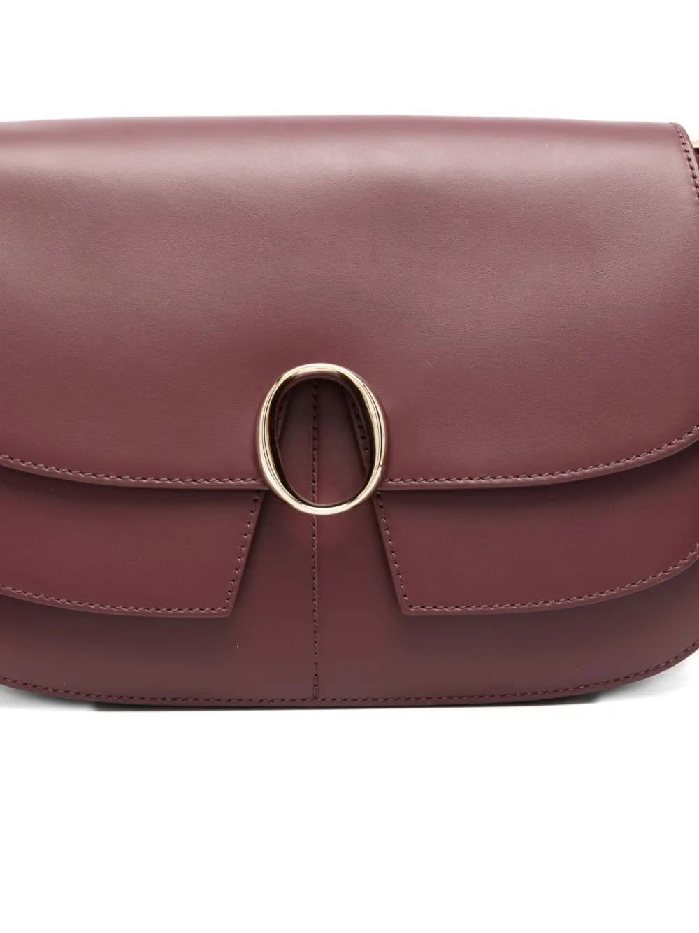 Orciani Kate Alba Shoulder Bag In Burgundy