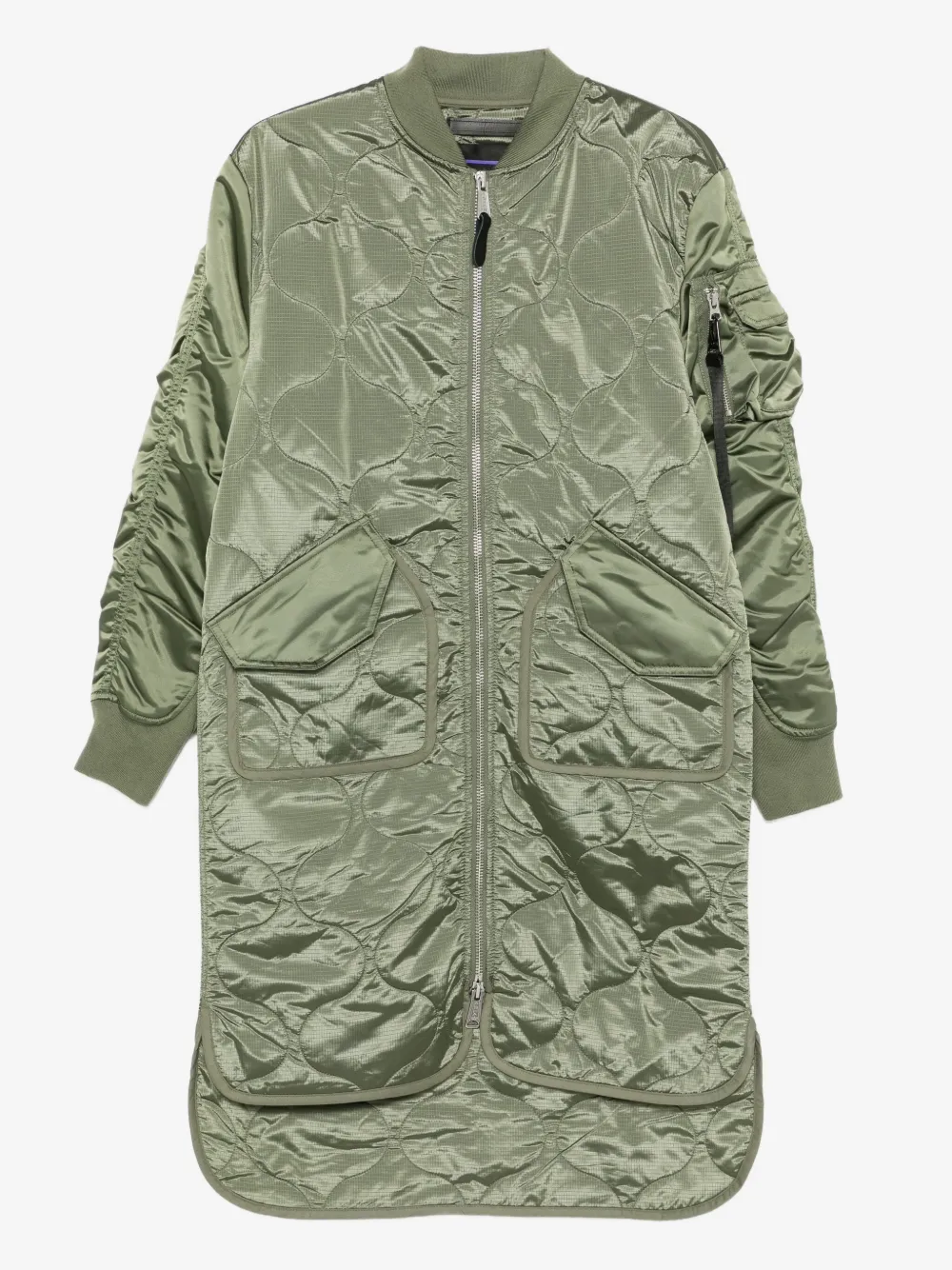 Alpha Industries стеганая куртка на молнии | зеленый | Image 1