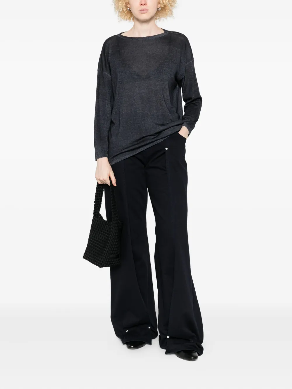 Avant Toi three-quarter sleeve sweater | Knitted Sweaters | Image 2