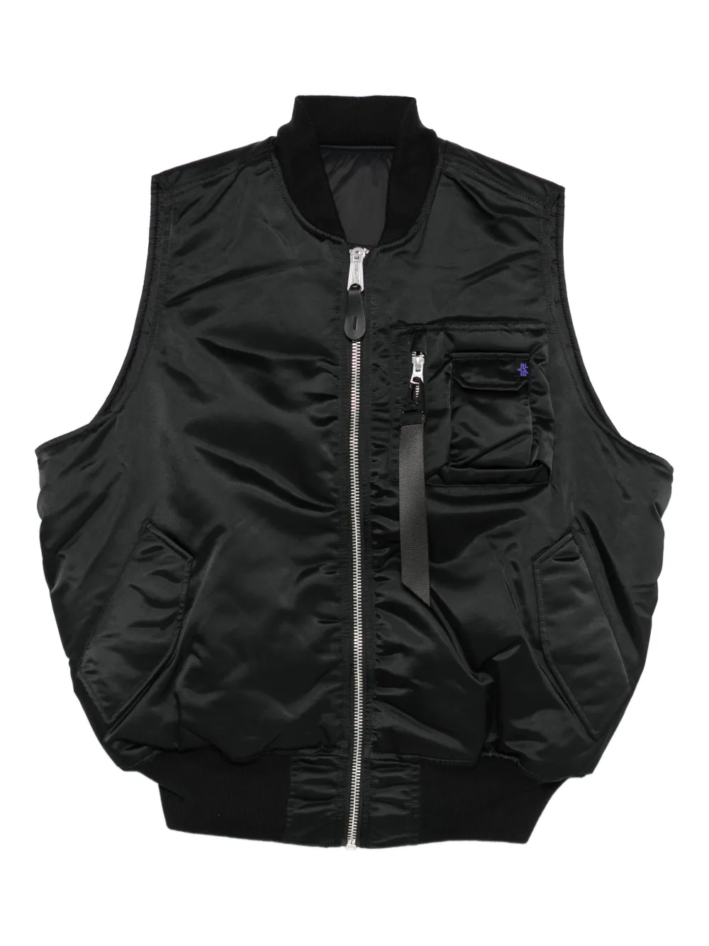 Alpha Industries Reversible Gilet In Black