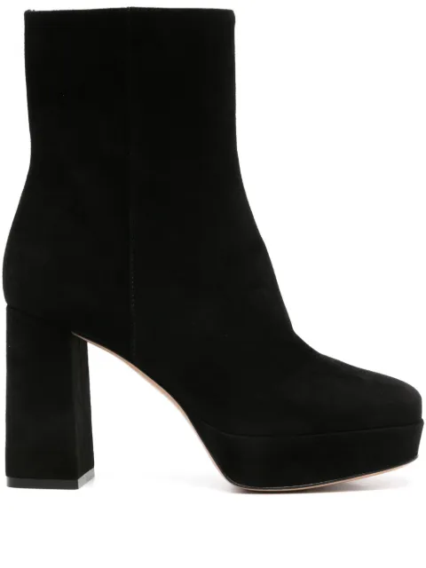 Gianvito Rossi 70mm Holly platform block-heel suede boots
