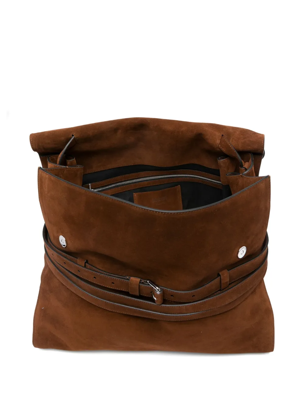 Moschino Medium suède shopper met ceintuur Bruin