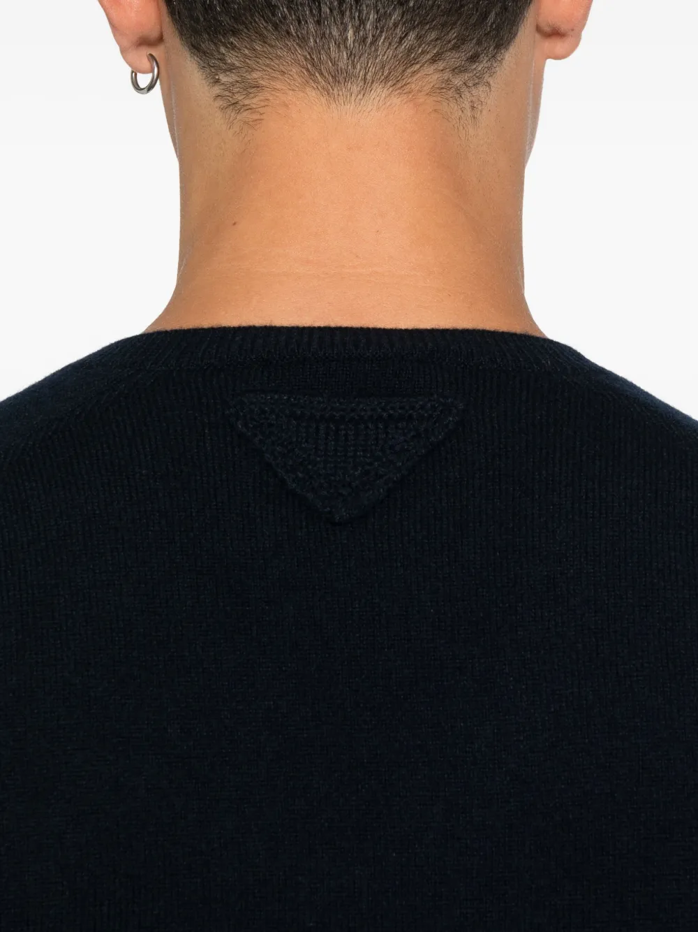 Prada Trui met V-hals Blauw