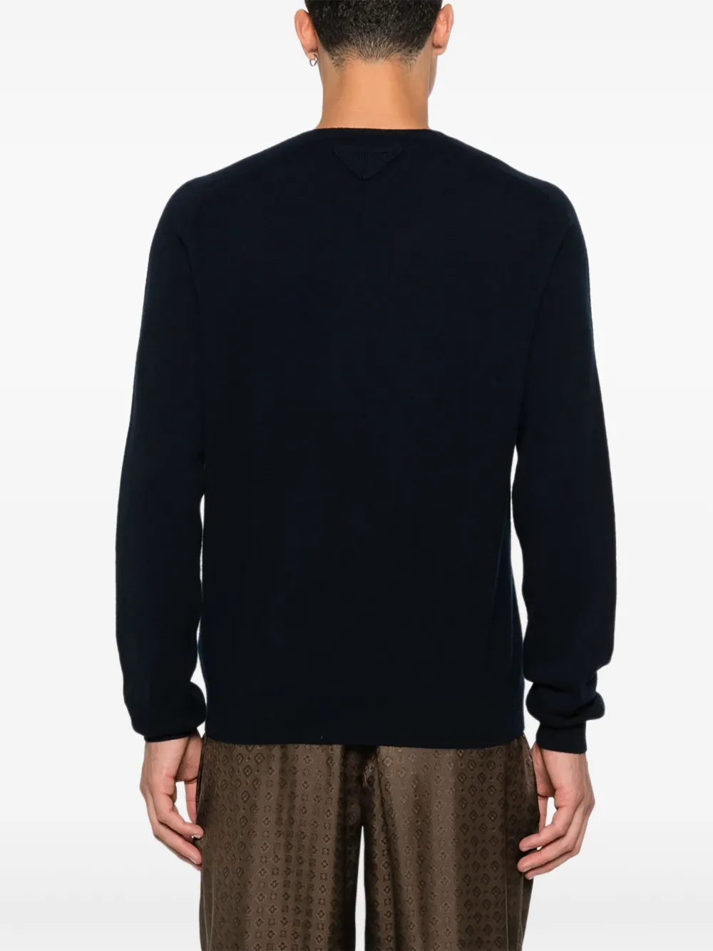 Prada Trui met V-hals Blauw