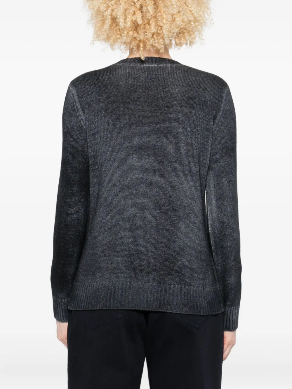 Avant Toi Ribbed Crew-neck Sweater In Blue