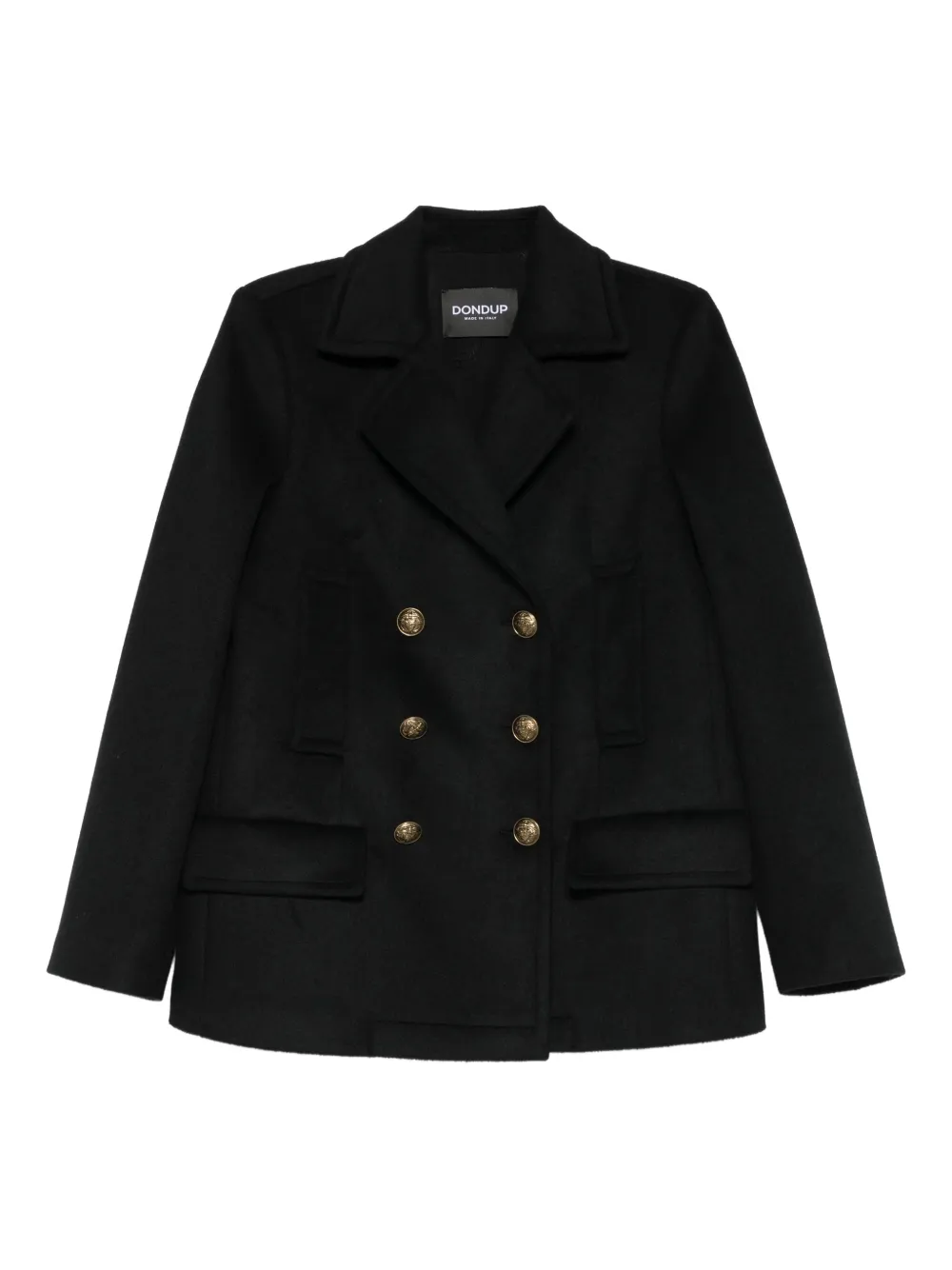 DONDUP abrigo con doble botonadura | negro | Image 1