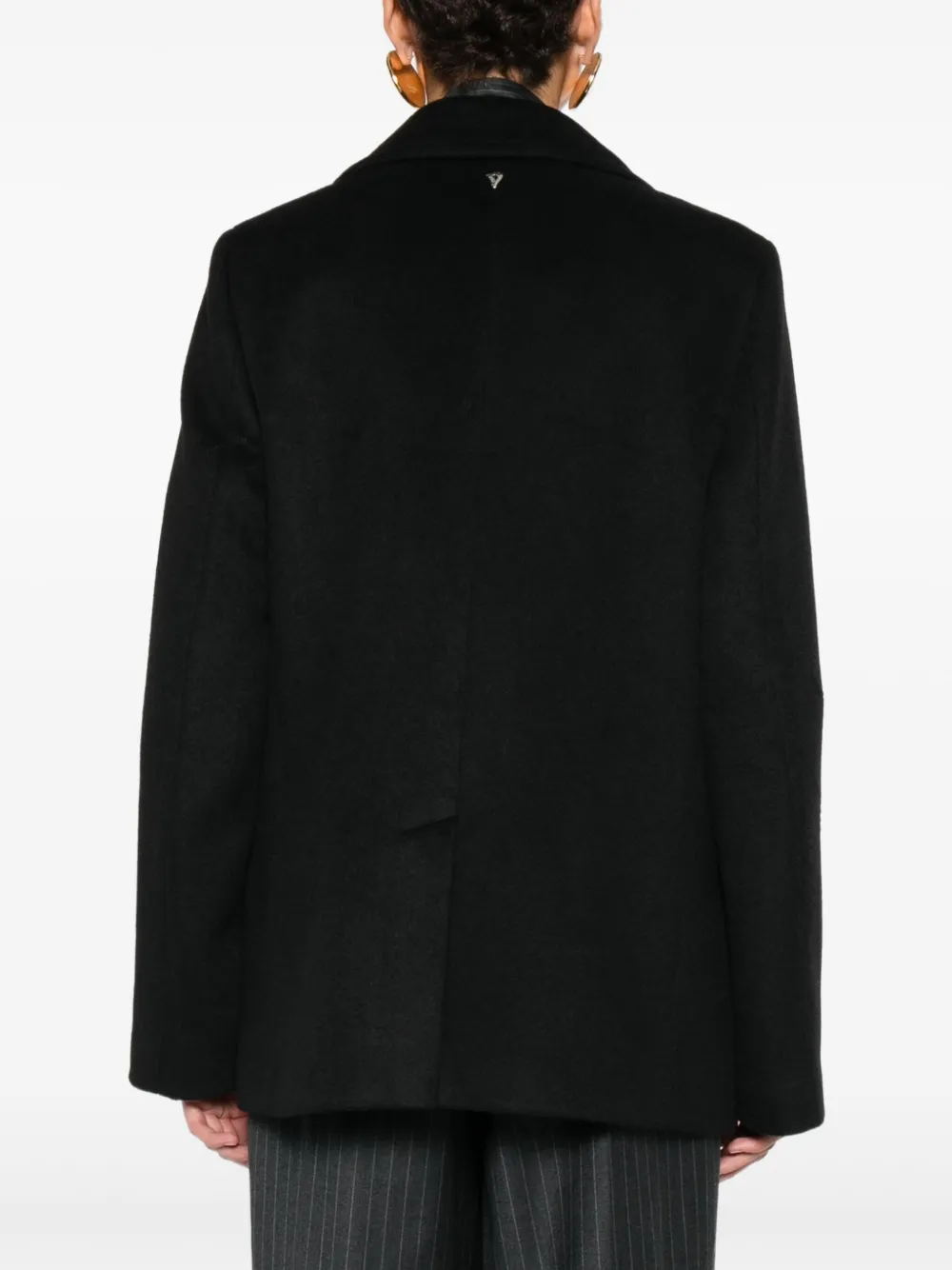 DONDUP Jas met dubbele rij knopen Zwart