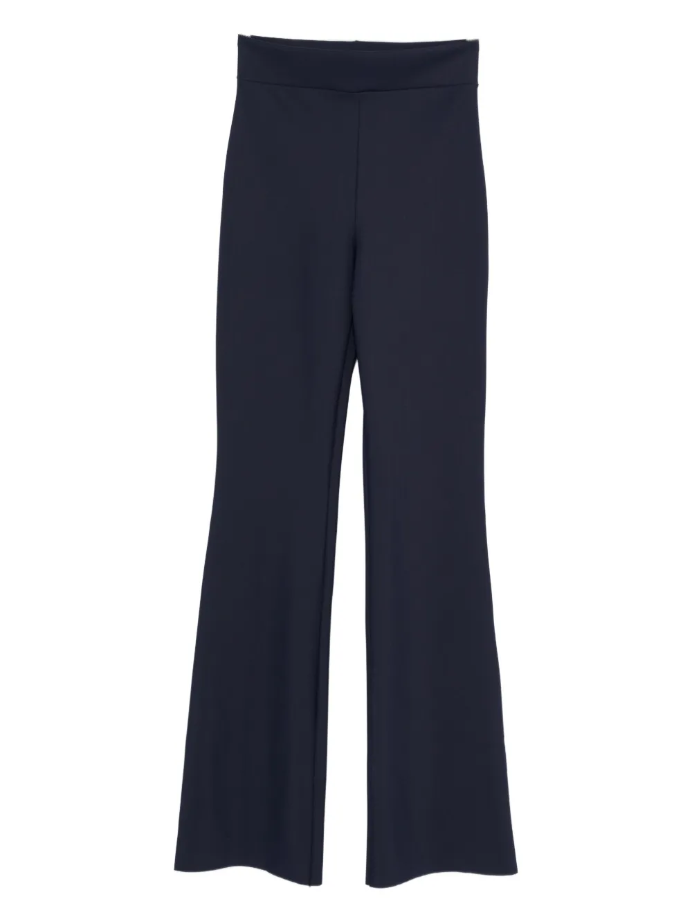 Chiara Boni La Petite Robe High-waisted Flared Trousers In Blue