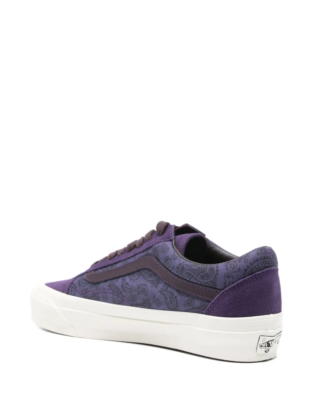 Vans Old Skool Lx Paisley-print Sneakers In Purple