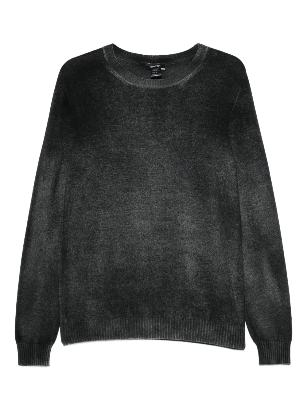 Avant Toi crew-neck brushed sweater | Black | Image 1
