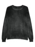 Avant Toi crew-neck brushed sweater - Black