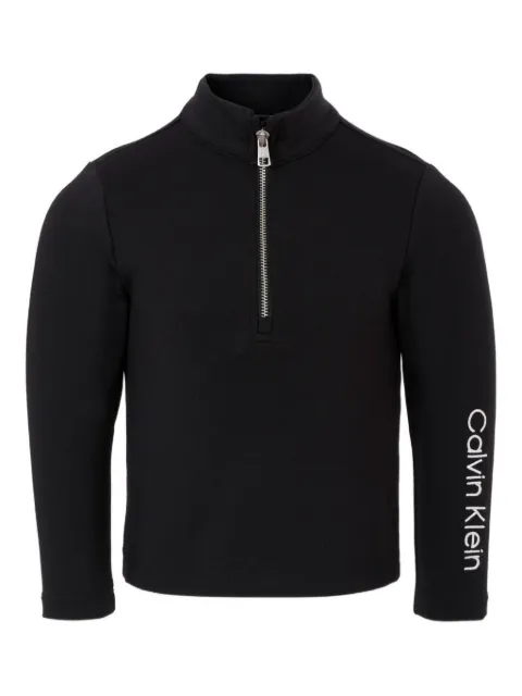 Calvin Klein Kids zip-neck long-sleeve top