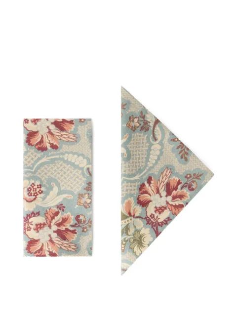 Cabana Iris linen napkins (set of four)