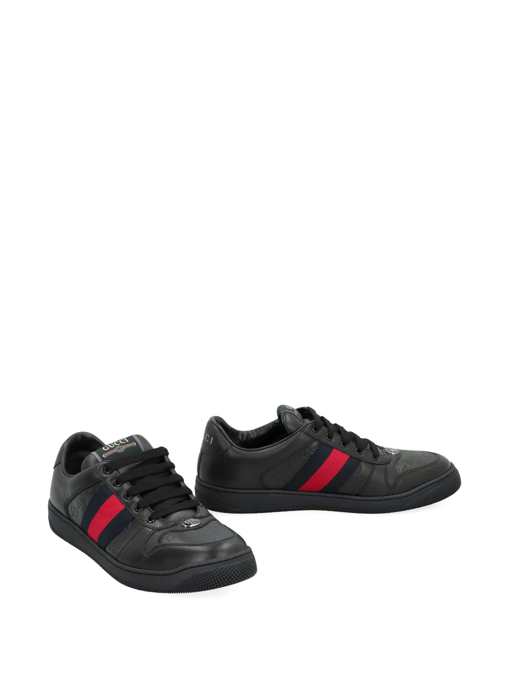 Gucci Screener leather sneakers Black