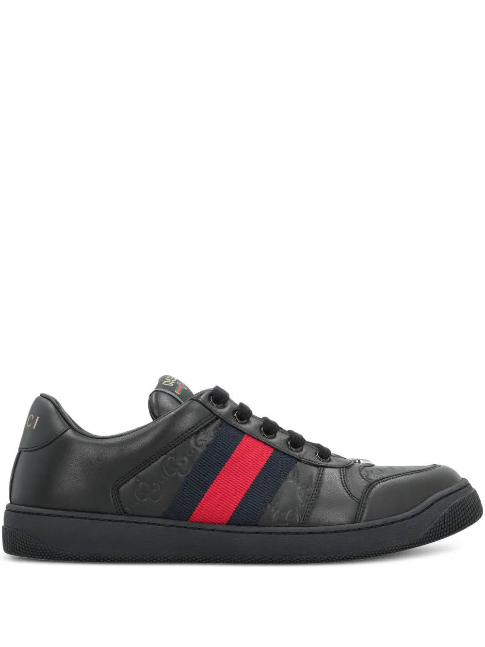 Gucci Screener leather sneakers Black