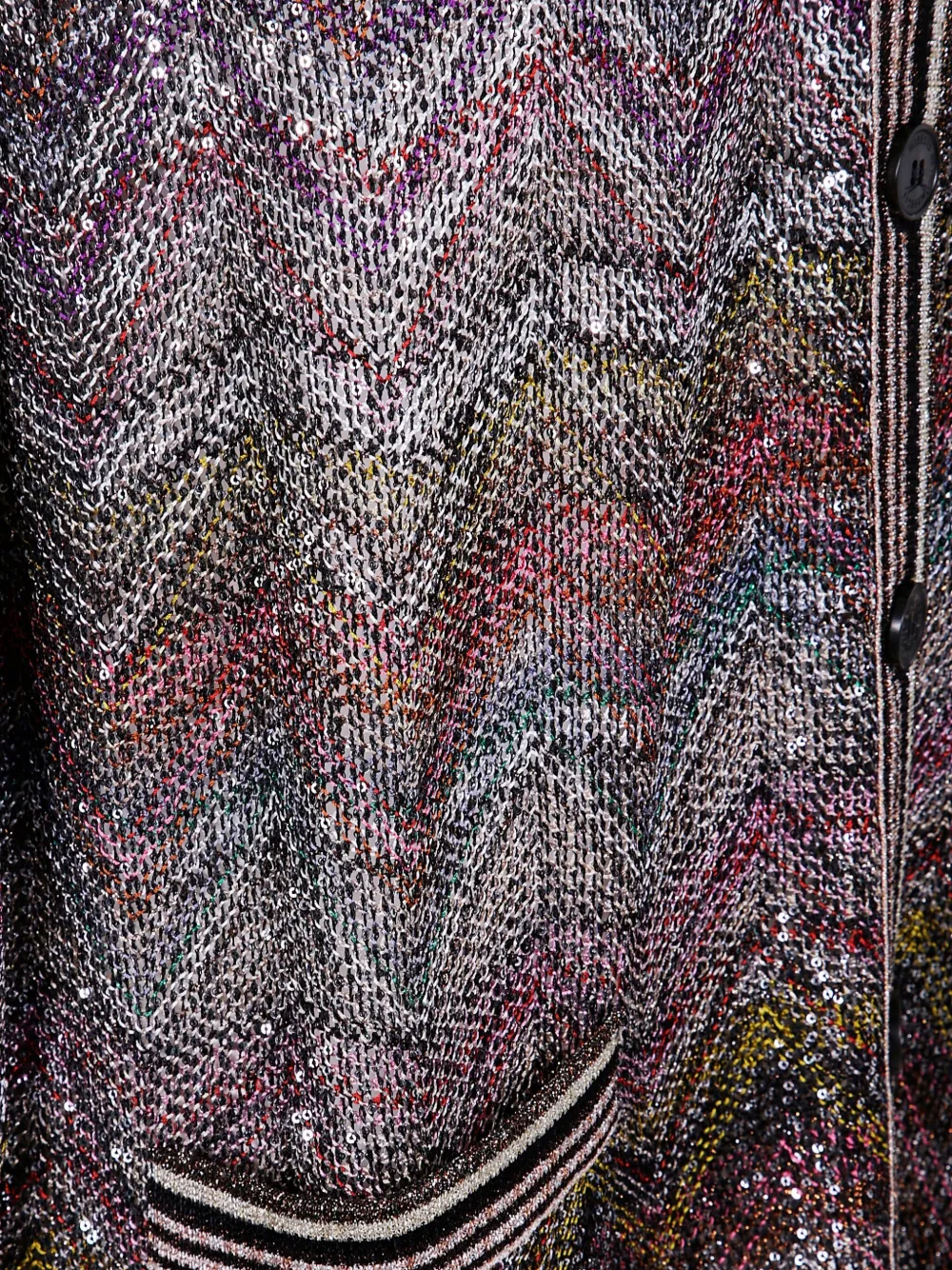 Missoni sequin-chevron cardigan Grijs