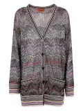 Missoni sequin-chevron cardigan - Grey