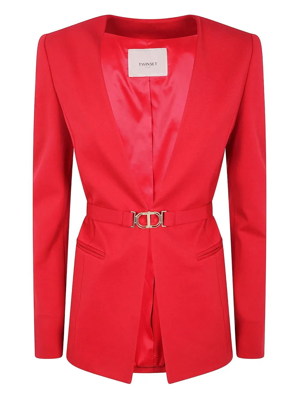 TWINSET Jack met V-hals Rood