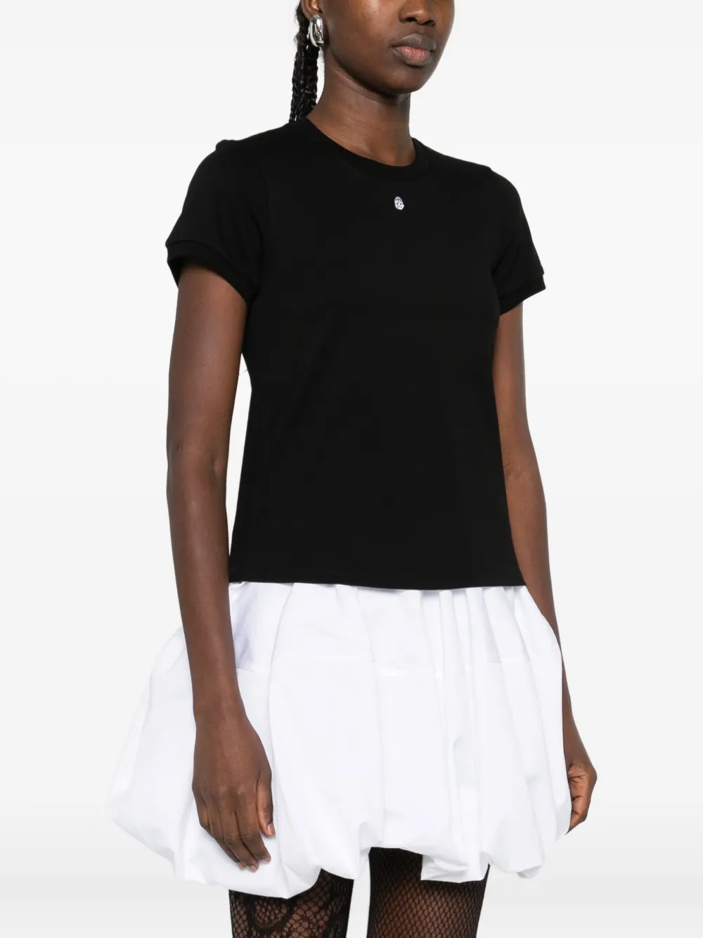 Alexander McQueen Katoenen T-shirt met logo Zwart