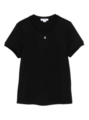 Tシャツ・カットソー ALEXANDER MCQUEEN CUT AND SEW COTTON TOP Alexander McQueen Cut & Sew T-shirt | Black | FARFETCH