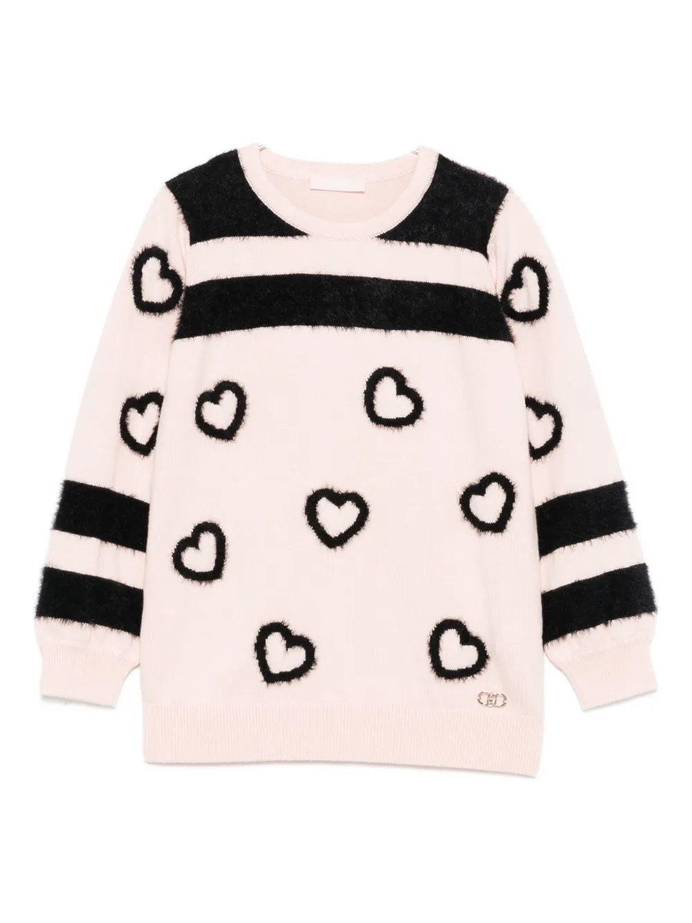 Liu •jo Heart Sweater In Pink
