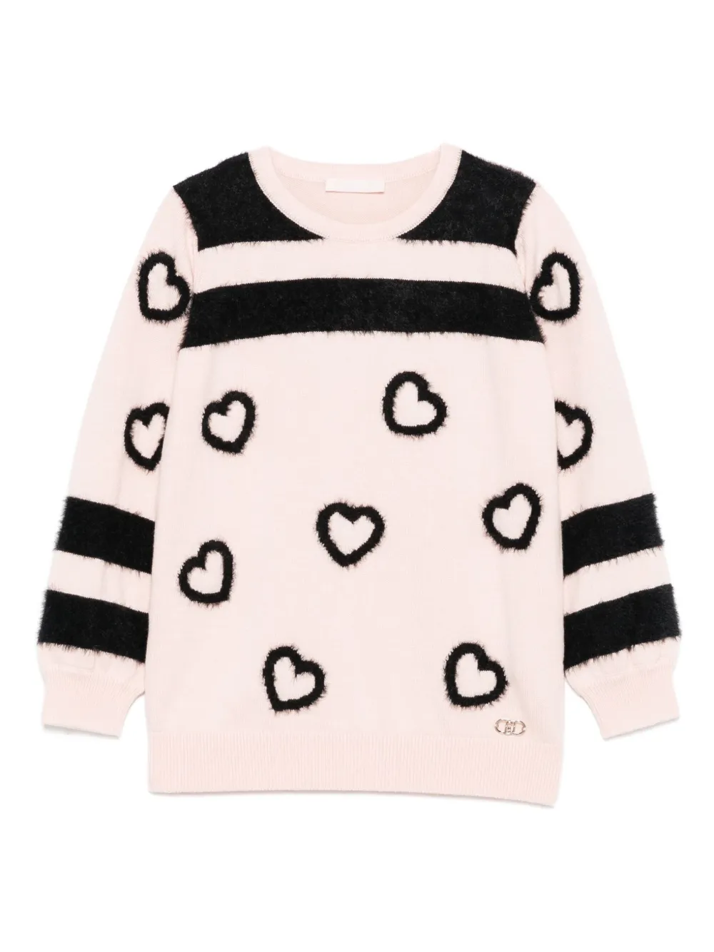 LIU JO Heart sweater Roze