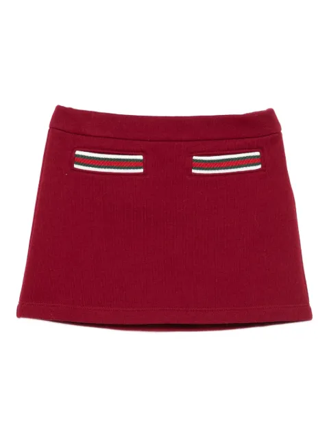 Gucci Kids Web-stripe mini skirt