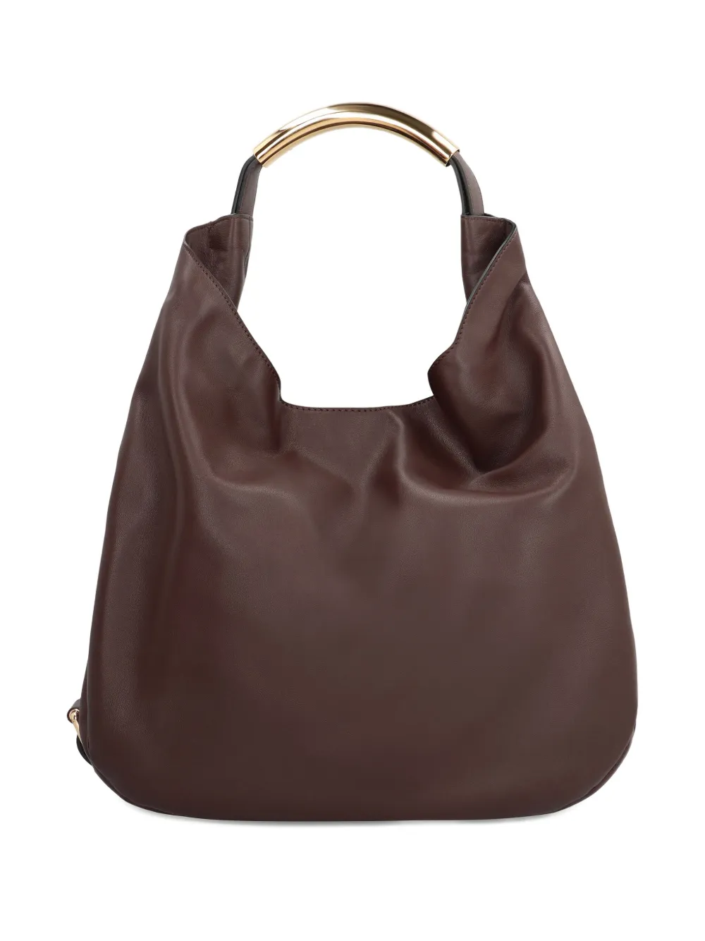 logo-lettering leather tote bag