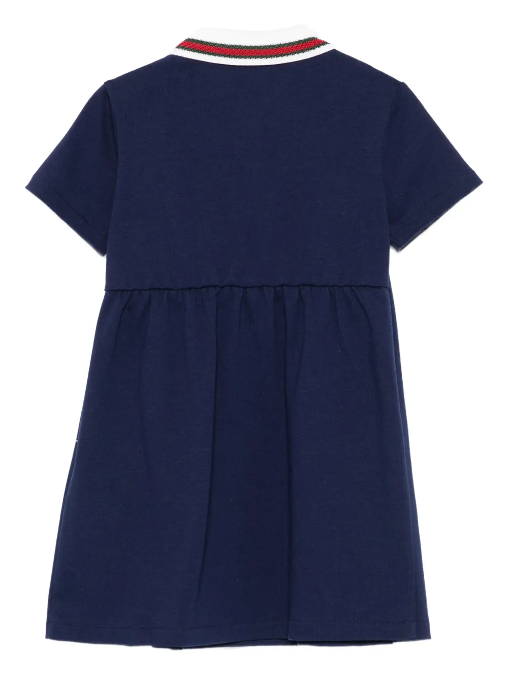 Gucci Kids stripe-detail dress - Blauw